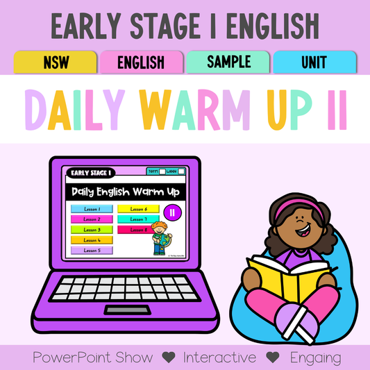 Early Stage 1 English Daily Warm Up Unit 11