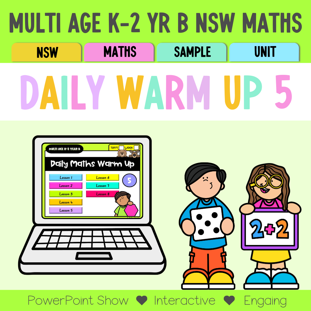 Multi Age K-2 Year B Maths Daily Warm Up Unit 5