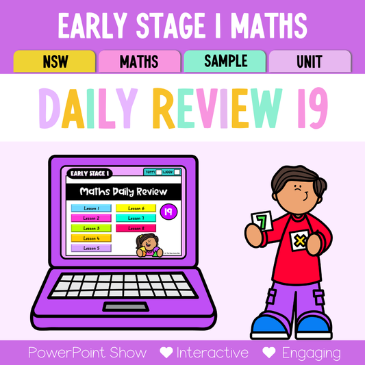 Early Stage 1 Australian | NSW Math Daily Review | Warm-Up Unit 19