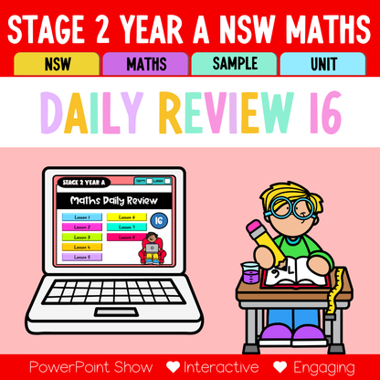 Stage 2 Year A Australian | NSW Math Daily Review | Warm-Up Unit 16