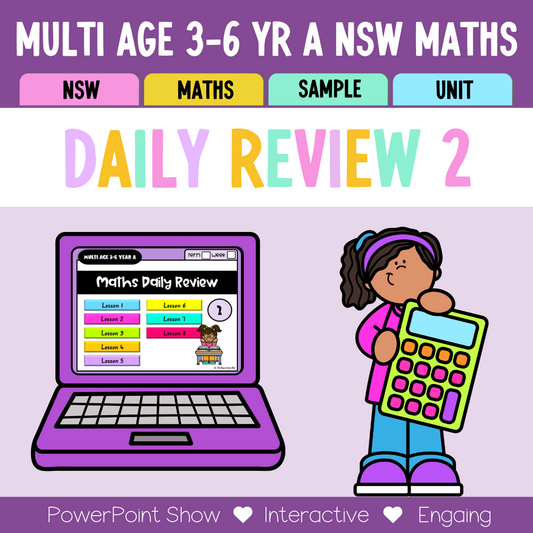 Multi Age 3-6 Year A Australian | NSW Math Daily Review | Warm-Up Unit 2