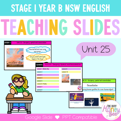 Stage 1 Year B Unit 25 Imagery, symbol and connotation English Teaching Slides