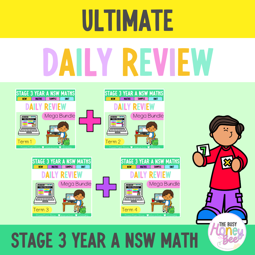 Stage 3 Year A Ultimate Australian | NSW Maths Daily Review | Warm-Up Mega Bundle