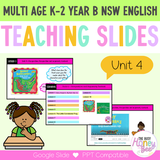 Multi Age Year B Unit 4 Perspective; Argument; Context English Teaching Slides