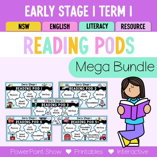 Early Stage 1 Reading Pod Term 1 Mega Bundle