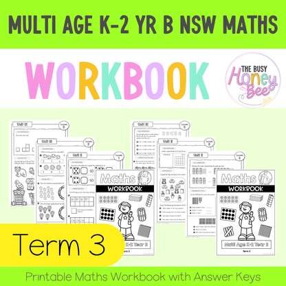 Multi Age K-2 Year B NSW Maths Workbook Term 3