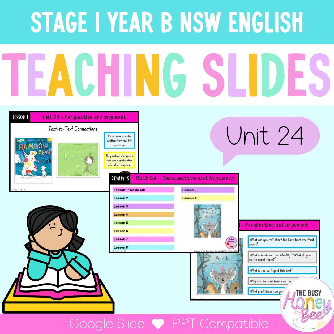 Stage 1 Year B Unit 24 Perspective and argument English Teaching Slides