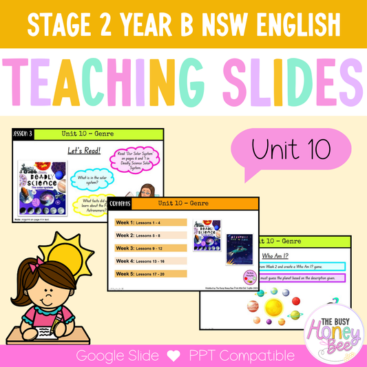 Stage 2 Year B Unit 10 Genre English Teaching Slides