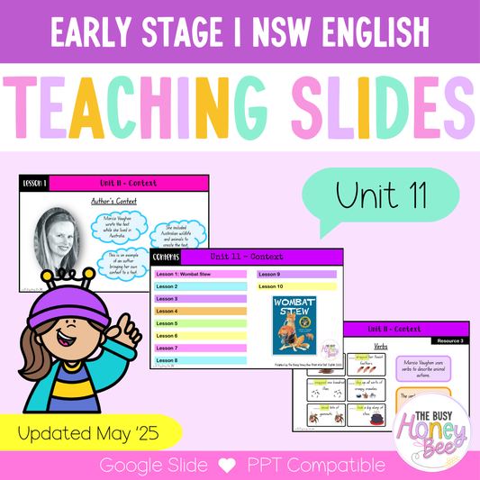 Early Stage 1 Unit 11 NSW Context English Teaching Slides