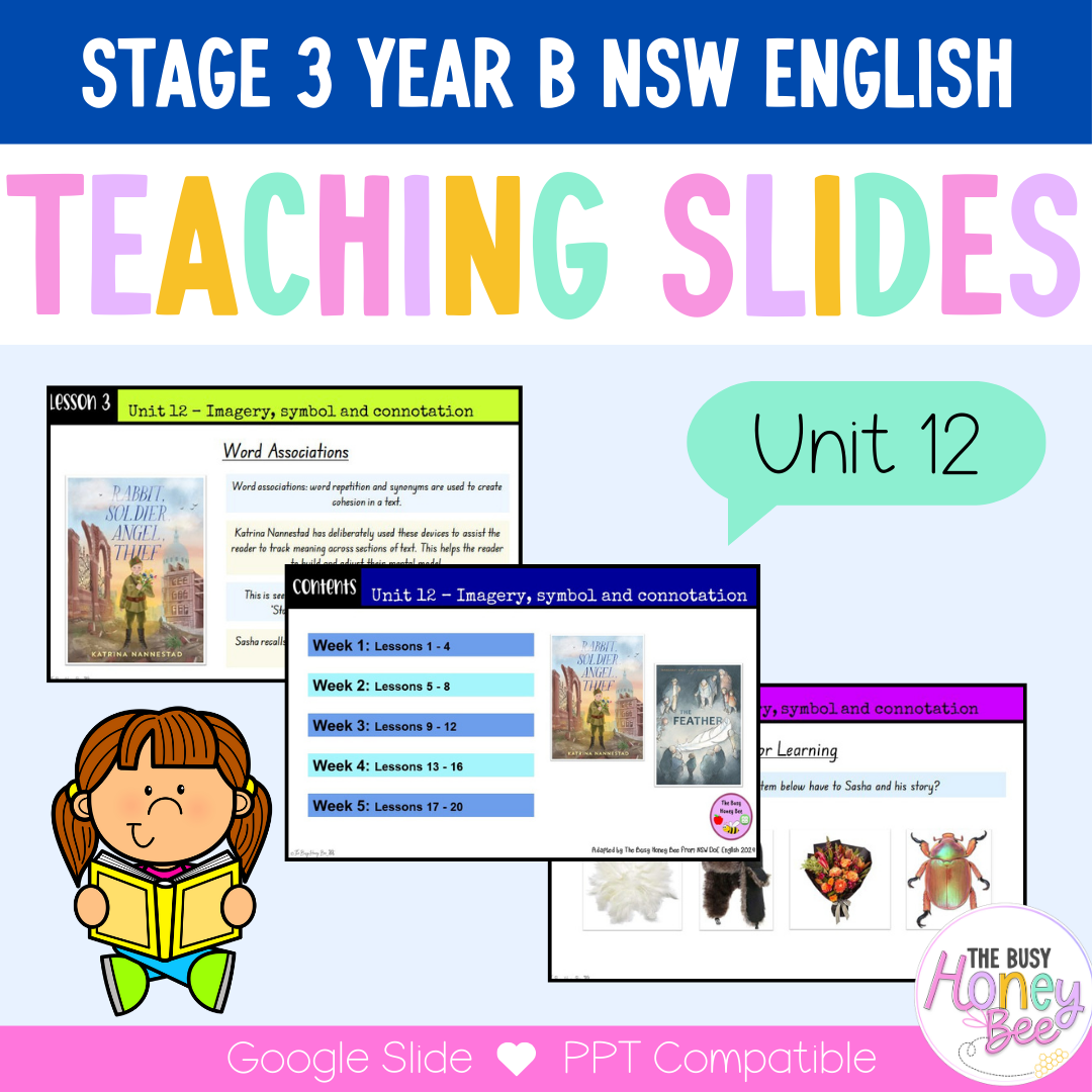 Stage 3 Year B Unit 12 Imagery, symbol and connotation English Teaching Slides