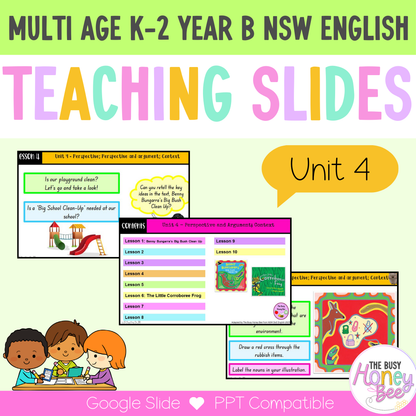 Multi Age Year B Unit 4 Perspective; Argument; Context English Teaching Slides