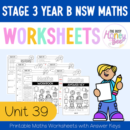 Stage 3 Year B NSW Maths Worksheets Unit 39