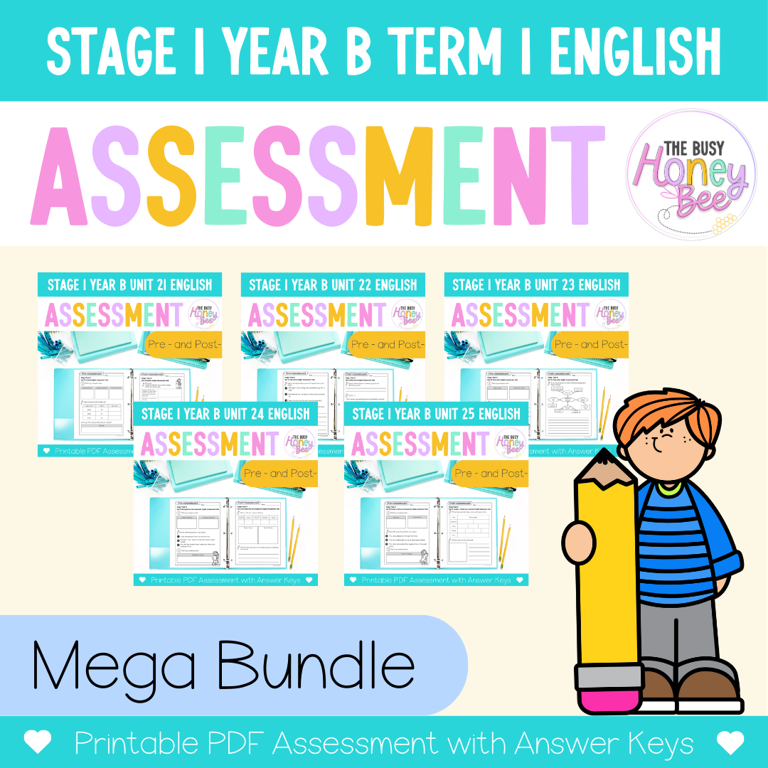 Stage 1 Year B NSW English Assessment Term 1 Mega Bundle