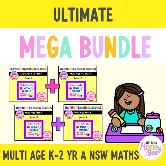 Multi Age K-2 Year A Ultimate Maths Teaching Slides Mega Bundle