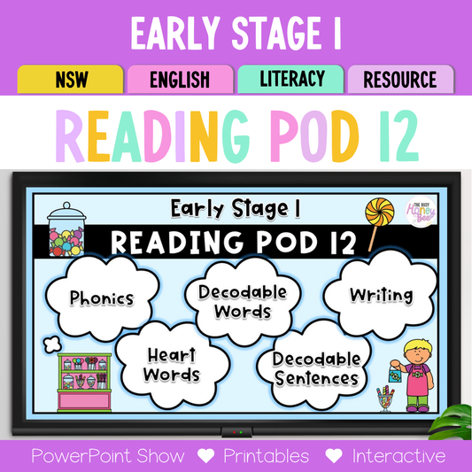 Early Stage 1 Reading Pod 12 - x, qu