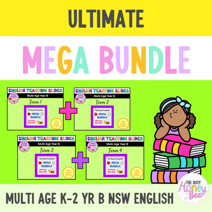 Multi Age K-2 Year B Ultimate English Teaching Slides Mega Bundle