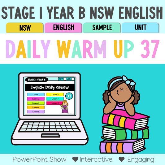 Stage 1 Year B Australian | NSW English Daily Review | Daily Warm Unit 37
