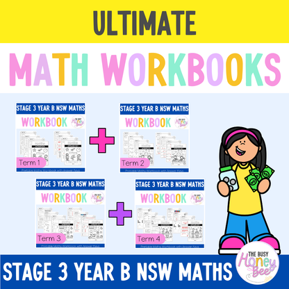 Stage 3 Year B NSW Maths Workbook ULTIMATE Mega Bundle