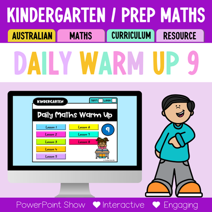 Kindergarten/Prep Australian | Math Daily Review | Warm-Up 9