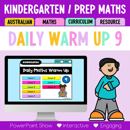 Kindergarten/Prep Australian | Math Daily Review | Warm-Up 9