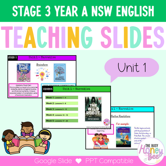 Stage 3 Year A Unit 1 Narrative English Teaching Slides