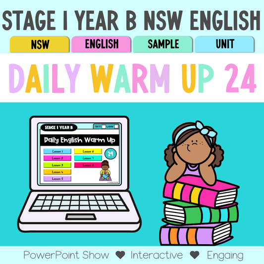 Stage 1 Year B English Daily Warm Up Unit 24