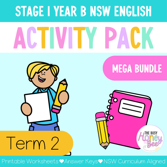 Stage 1 Year B Term 2 English Activity Packs Mega Bundle