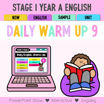 Stage 1 Year A English Daily Warm Up Unit 9