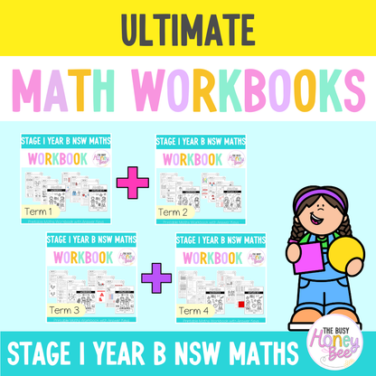 Stage 1 Year B NSW Maths Workbook ULTIMATE Mega Bundle