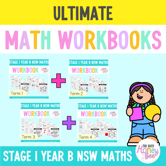 Stage 1 Year B NSW Maths Workbook ULTIMATE Mega Bundle