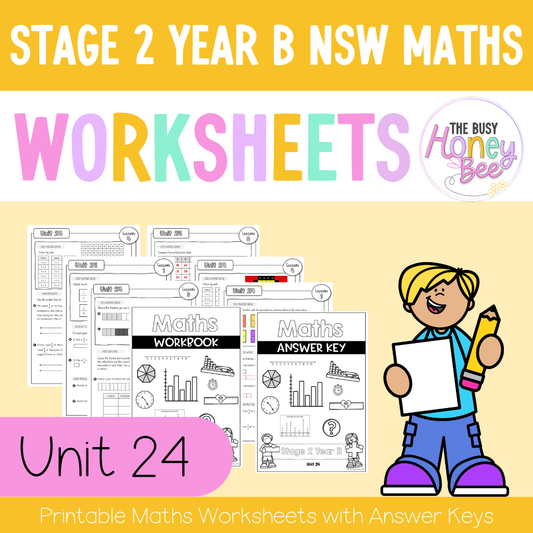 Stage 2 Year B NSW Maths Worksheets Unit 24