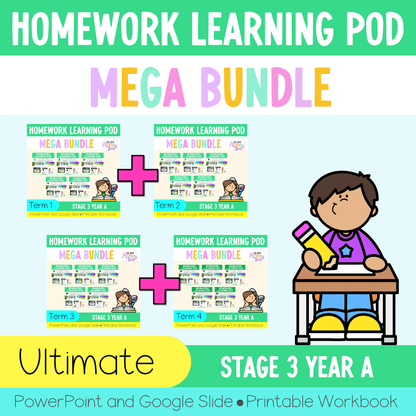 Stage 3 Year A Homework/Learning Pods Ultimate Mega Bundle