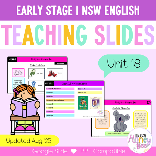 Early Stage 1 Unit 18 NSW Character English Teaching Slides