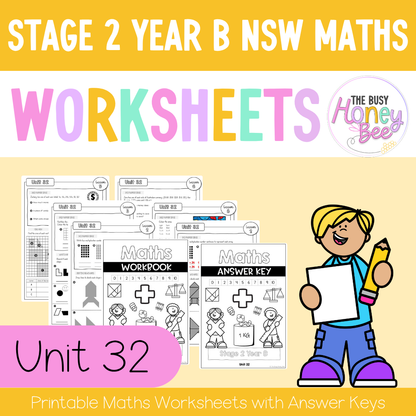 Stage 2 Year B NSW Maths Worksheets Unit 32