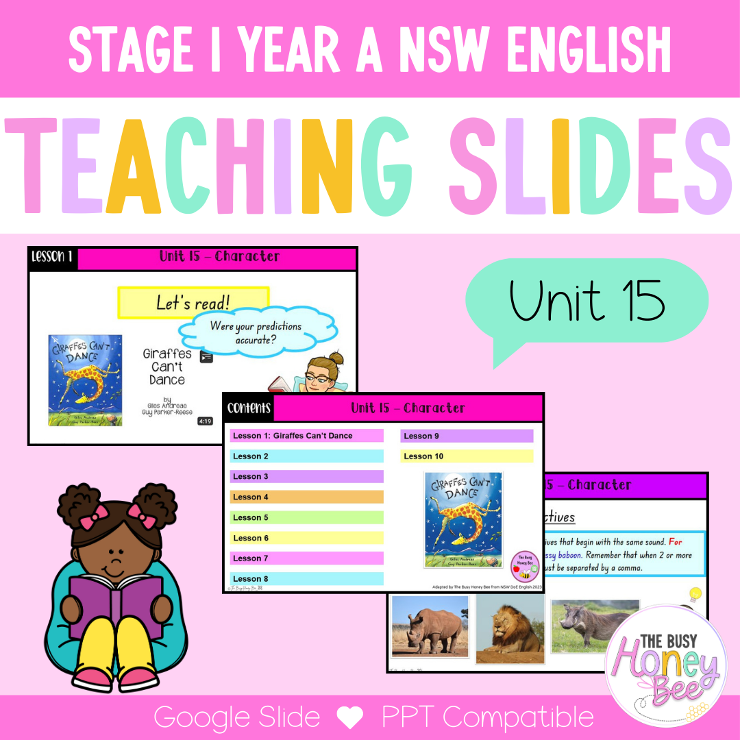 Stage 1 Year A Unit 15 Character English Teaching Slides