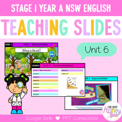 Stage 1 Year A Term 2 English Teaching Slides Mega Bundle