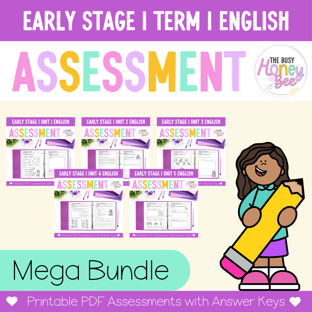 ULTIMATE Early Stage 1 English Assessment Bundle