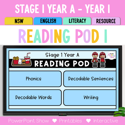 Stage 1 Year A - Year 1 Reading Pod 1 - ay, ai and a_e