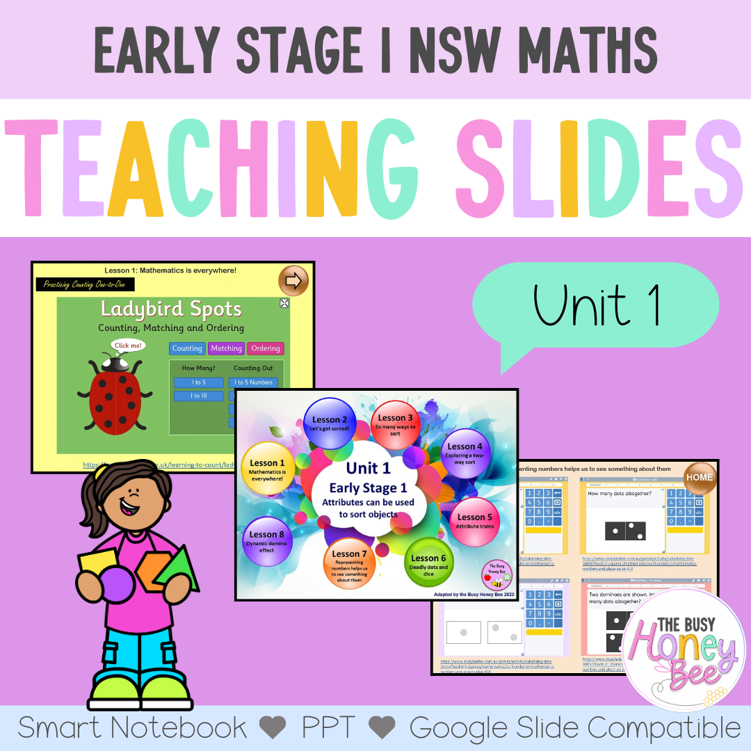 Early Stage 1 Term 1 Maths Mega Bundle