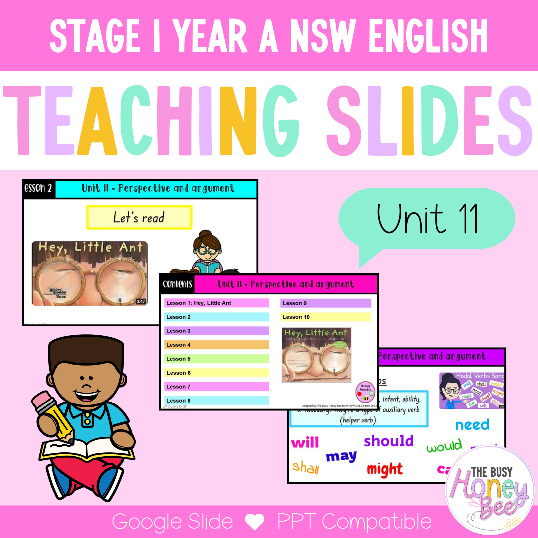 Stage 1 Year A Term 3 English Teaching Slides Mega Bundle