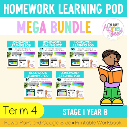 Stage 1 Year B Homework/Learning Pods Term 4 Mega Bundle