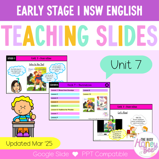 Early Stage 1 Unit 7 NSW Narrative English Teaching Slides