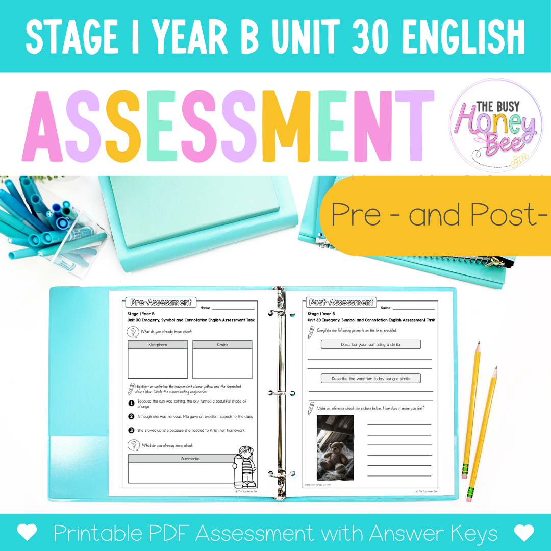 Stage 1 Year B NSW English Assessment Term 2 Mega Bundle