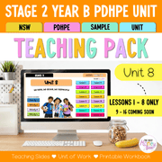 Stage 2 Year B NSW PDHPE Sample Unit 8 Teaching Pack
