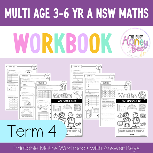 Multi Age 3-6 Year A NSW Maths Workbook Term 4