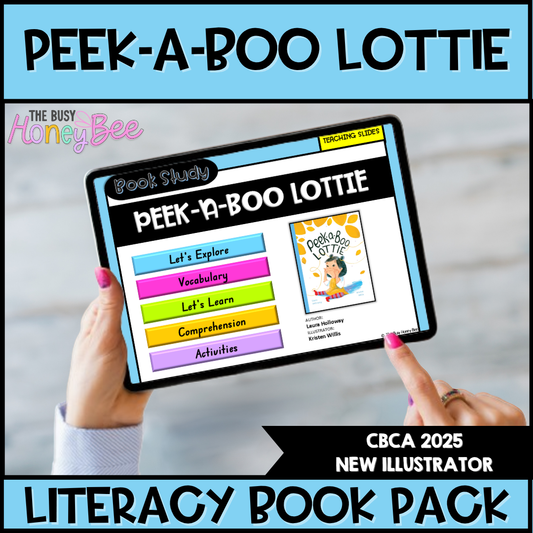 Peek-a-Boo Lottie, Kristen Willis - CBCA 2025 - Literacy Book Pack