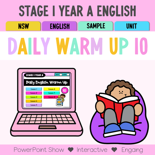 Stage 1 Year A English Daily Warm Up Unit 10