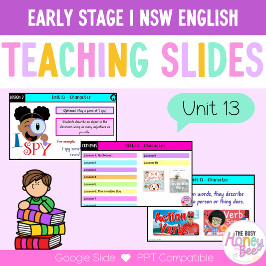 Early Stage 1 Unit 13 Character English Teaching Slides