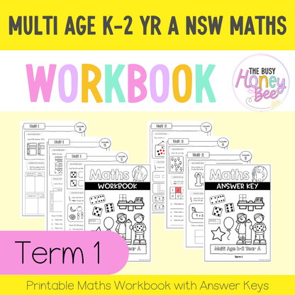 Multi Age K-2 Year A NSW Maths Workbook Term 1