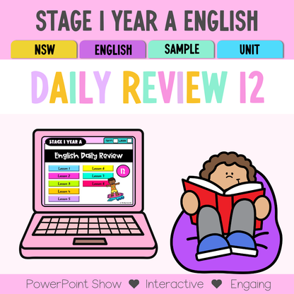 Stage 1 Year A Australian | NSW English Daily Review | Warm-Up Unit 12